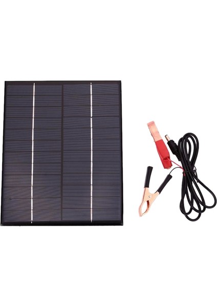 5.5W 12V Güneş Panelı Şarj Cihazı D Su Geçirmez Polikristal Plaka Açık Acil Durum Şarj Cihazı D Tekne Araba Motosiklet Açık (Yurt Dışından) modelleri