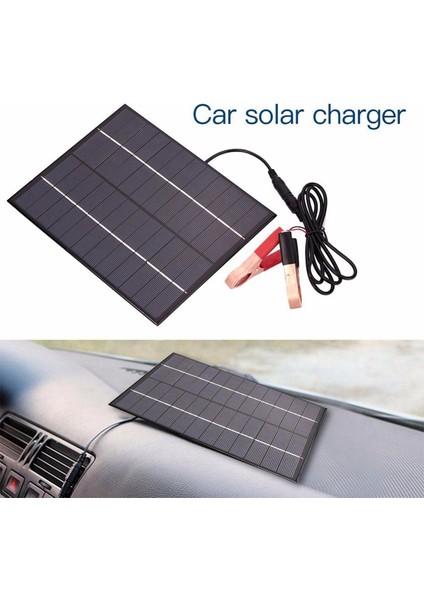 5.5W 12V Güneş Panelı Şarj Cihazı D Su Geçirmez Polikristal Plaka Açık Acil Durum Şarj Cihazı D Tekne Araba Motosiklet Açık (Yurt Dışından) indirimleri