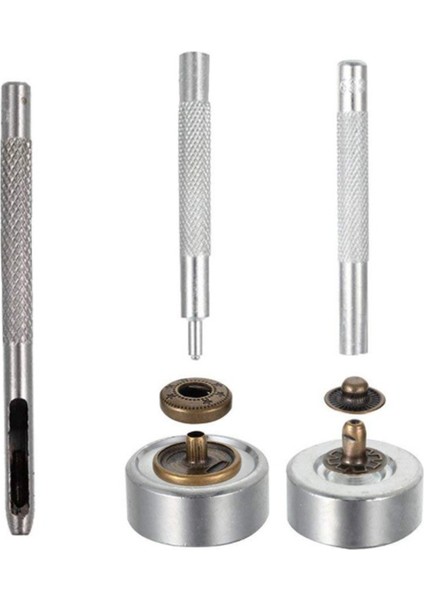 120 Adet Çıtçıtlı Bağlantı Elemanları Kiti 12.5mm Metal Düğme Çıtçıt Çıtçıt 4 Kurulum Mpj (Yurt Dışından) indirimleri