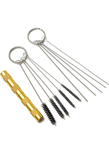 Eıtgzwas Paslanmaz Çelik Fırçalar ve Iğne ile 11'i 1 Arada Airbrush Temizleyici Aksesuarları Profesyonel Temizleme Seti Araçları (Yurt Dışından)