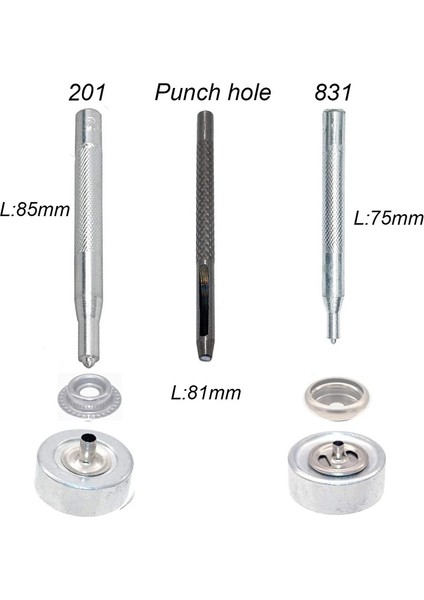 72 Adet 15 mm Paslanmaz Çelik Bağlantı Elemanı Yapış Çıtçıt Düğmesi Deniz Tekne Kanvas Delme Seti Araç Kiti Gümüş (Yurt Dışından) modelleri