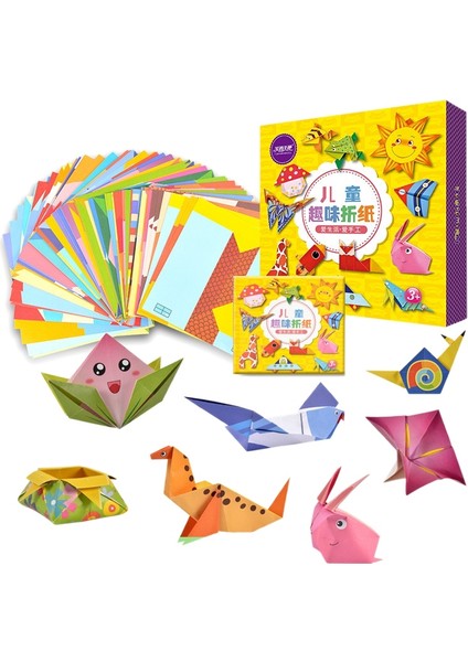 108 Adet Karikatür Origami Kitap Kağıt Sanat ve El Sanatları Dıy El Yapımı Bulmaca Hayvan El Sanatları Çocuklar Için Eğitici Çocuk Oyuncak (Yurt Dışından) fiyatları