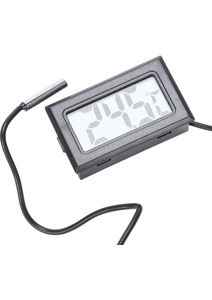 Termometre Dijital LCD -40 Santigrat Derece + 110 Santigrat Derece Sıcaklık Ölçüm Cihazı Sıcaklık Göstergesi, 2 Metre (Yurt Dışından)