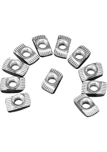 BRADOO-100 Adet M5 Çekiç Somun Konektörü T Bağlantı Elemanı Sürgülü Somun ve 20 Adet Köşe Montaj Açısı Konnektör Braketi Raptiye Maç (Yurt Dışından) indirimleri