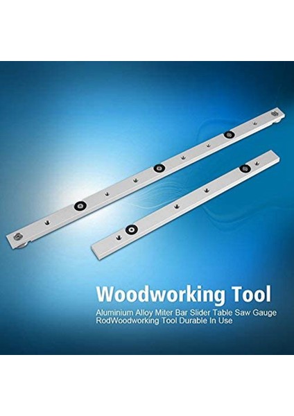 Alüminyum Alaşımlı Sürgülü Çubuk Gönye Çubuğu Ağaç Işleme Aleti (300MM) (Yurt Dışından) fırsatları