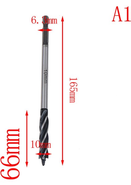 10-25MM Büküm Matkap Ucu Seti Ahşap Hızlı Kesim Burgu Marangoz Marangoz Aracı Podazz (Yurt Dışından)
