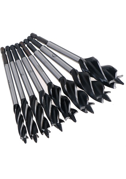 10-25MM Büküm Matkap Ucu Seti Ahşap Hızlı Kesim Burgu Marangoz Marangoz Aracı Podazz (Yurt Dışından)