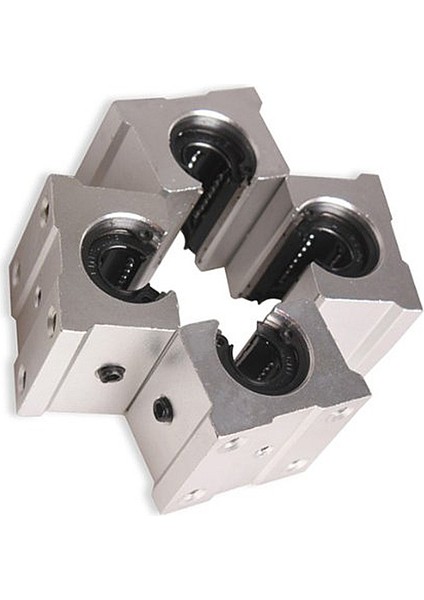 x SBR12UU 12MM Alüminyum Doğrusal Hareket Yönlendirici Rulman Bloğu, Gümüş - Gümüş (Yurt Dışından) indirimleri