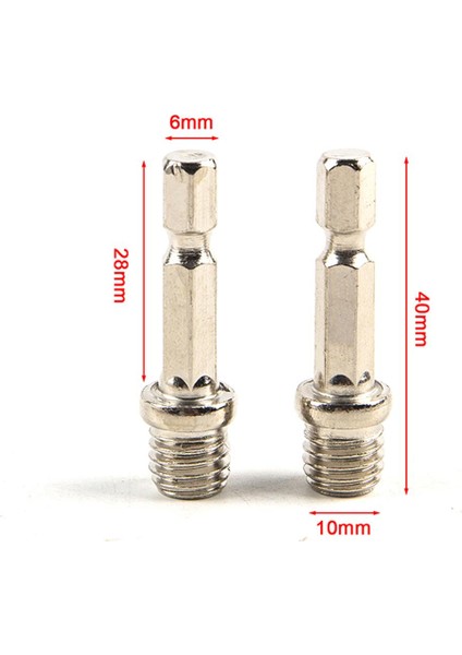 Adet 1/4 Altıgen Biyel Adaptörü Matkap Chuck M10 Parlatma Diski Bağlantısı Mpj (Yurt Dışından)