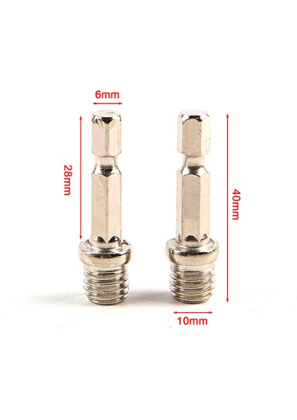 Adet 1/4 Altıgen Biyel Adaptörü Matkap Chuck M10 Parlatma Diski Bağlantısı Mpj (Yurt Dışından)