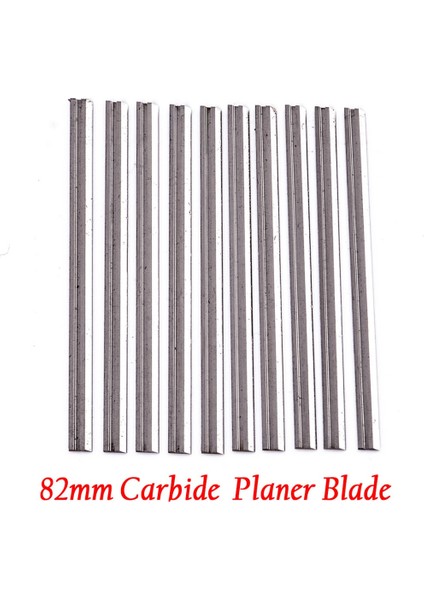 Flyeer 10 Adet Geri Dönüşümlü Yüksek Hız Çelik Planya Bıçakları 82MM x 5.5mm Yumuşak Sert Ağaçları Kesmek Için Kat-Ahşap Tahta Ağaç Işleme Güç Aracı (Yurt Dışından) fiyatları