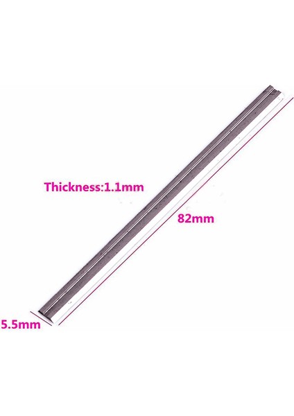 Flyeer 10 Adet Geri Dönüşümlü Yüksek Hız Çelik Planya Bıçakları 82MM x 5.5mm Yumuşak Sert Ağaçları Kesmek Için Kat-Ahşap Tahta Ağaç Işleme Güç Aracı (Yurt Dışından) modelleri