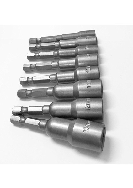 16 Adet 1/4 Inç Hex Manyetik Somun Sürücü Lokma Seti Metrik Darbeli Matkap Uçları 6 Ila 13MM Adaptör (Yurt Dışından) indirimleri
