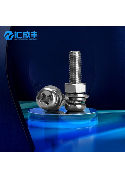 304 Paslanmaz Çelik Yuvarlak Başlı Vida Somunu Seti Çapraz Tava Kafa Makine Kombinasyon Vidası M2M3M4M5M6M8M10 (Yurt Dışından) fiyatları