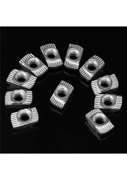 100 Adet M5 Çekiç Somun T Bağlantı Elemanı Sürgülü Somun ve 50 Adet M5X8MM Düğme Başlı Altıgen Soket Kapak Vidası Cıvata (Yurt Dışından)