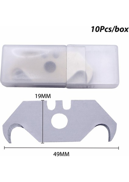 10 Adet Ağır Hizmet Tipi Çelik Kanca Bıçakları Yardımcı Yedek Parça Cep Sivri Bıçak Aracı Sevıch (Yurt Dışından) fiyatları