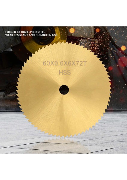 60MM 72 Diş Yüksek Hız Çelik Dairesel Testere Bıçağı Küçük Kesme Diski Metal Ahşap Plastik (Yurt Dışından)