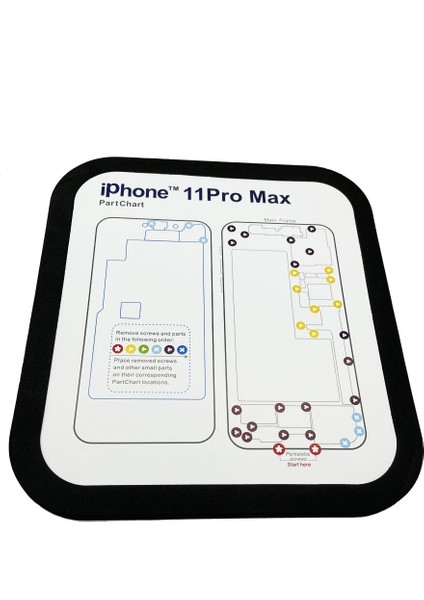 15 Adet Profesyonel Kılavuz Pedi Manyetik Vida Kaleci Grafik Mat Telefon Tamir Araçları Iphone 11 11PRO Xsmax Xr Xs x 8p 8 7 7p 6 (Yurt Dışından)