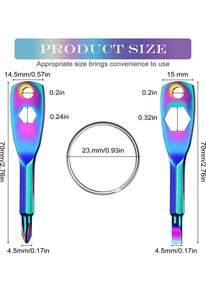 Tornavida Aracı-4 x Anahtarlık Tornavida-Çok Renkli (Yurt Dışından) fiyatları