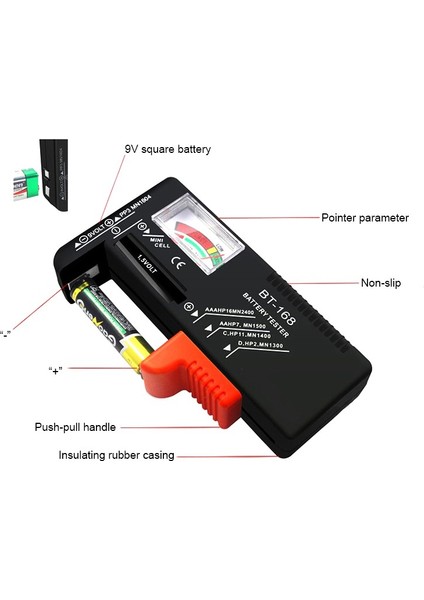 Elektronik Dijital Lityum Pil Kapasitesi Test Cihazı Kontrol Aaa Aa Düğme Hücresi Evrensel Test Aracı (Yurt Dışından)
