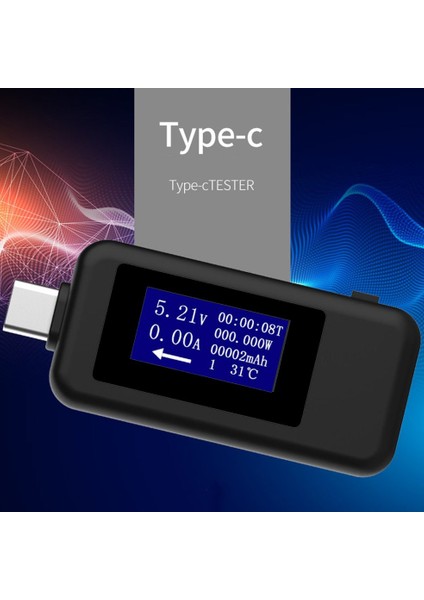 Tip-C Çok Işlevli Çift USB Voltmetre Test Cihazı Monitör Akım Gerilim Ölçer (Yurt Dışından) fırsatları