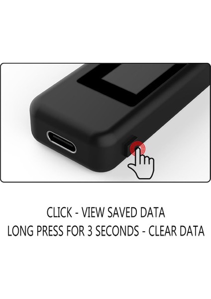 Tip-C Çok Işlevli Çift USB Voltmetre Test Cihazı Monitör Akım Gerilim Ölçer (Yurt Dışından) indirimleri