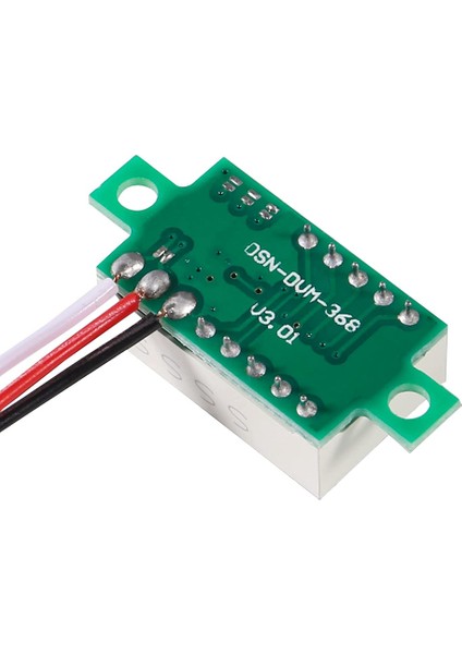 Voltmetre Ölçer Test Cihazı Mavi/kırmızı/yeşil LED Ekran Gerilim Test Cihazı 0.36 Inç 3 Telli Dc 0-30 V 3 Haneli Voltmetre (Yurt Dışından) fırsatları