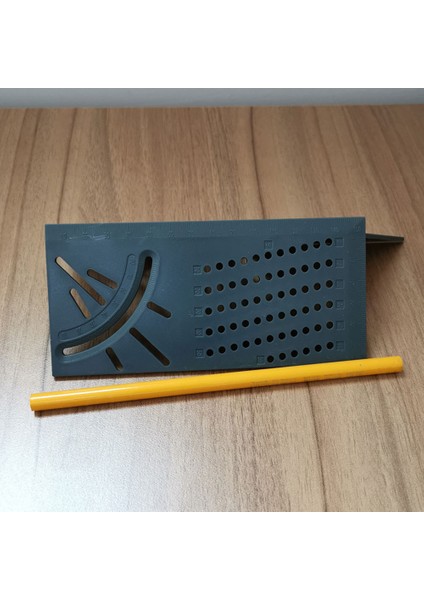 Çok Fonksiyonlu Açı Cetveli 45 90 Derece Doğru Ağaç Işleme Işaretleme Auge Marangoz Ool (Yurt Dışından)