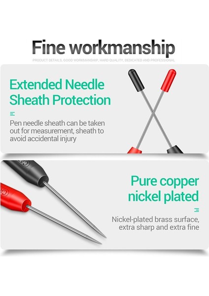 Aneng Multimetre Uç Probu Paslanmaz Çelik Özel Uç Probu 2 Adet (Yurt Dışından) fırsatları