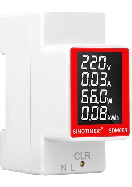 Din Raylı Elektrik Dijital Metre Güç Enerji Voltmetre Ampermetre Watt Kwh Sıfırlama Güç Tüketimi Wattmetre Monitör Ac 50V~300V (Yurt Dışından) modelleri