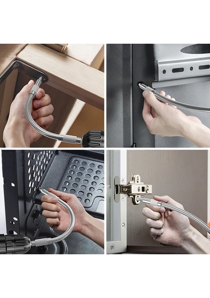 Evrensel Yumuşak Şaft Toplu Kafa Elektrikli Matkap Ucu Tutucu Esnek Tornavida Güneş Işığı Süper Mağaza (Yurt Dışından) fırsatları