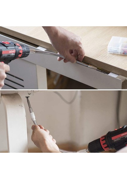 Evrensel Yumuşak Şaft Toplu Kafa Elektrikli Matkap Ucu Tutucu Esnek Tornavida Güneş Işığı Süper Mağaza (Yurt Dışından) indirimleri