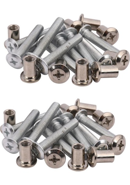 Mobilya 6X35MM Çapraz Havşa Vida Cıvata Somunları 20 Takım (Yurt Dışından) fiyatları