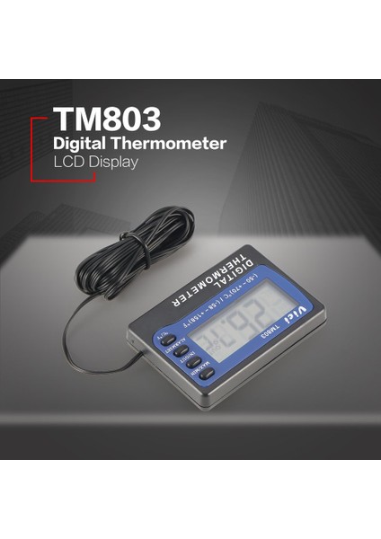 TM803 Dijital Termometre Buzdolabı Dondurucu Akvaryum Kutusu Alarmı (Yurt Dışından) fırsatları