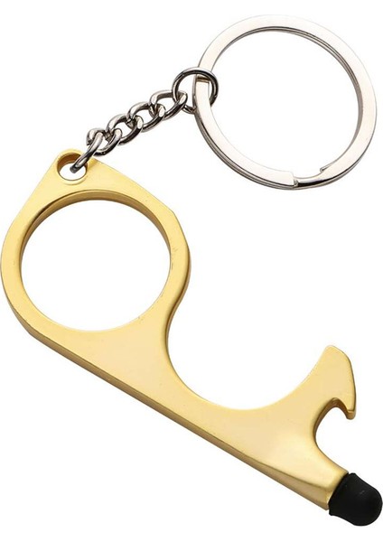 Tetik Dokunmatik Ekran Anahtarlık Tetik Dokunmatik Ekran Anahtarlık Halkası Anti Temas Kapı Açıcı Basın Asansör Aracı Taşınabilir Moda Görünüm (Yurt Dışından)