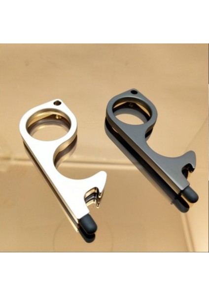 Tetik Dokunmatik Ekran Anahtarlık Tetik Dokunmatik Ekran Anahtarlık Halkası Anti Temas Kapı Açıcı Basın Asansör Aracı Taşınabilir Moda Görünüm (Yurt Dışından) fırsatları