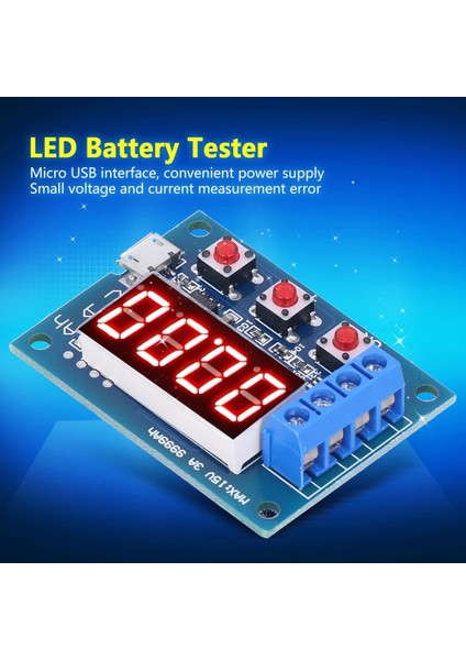 12V Pil Kapasitesi Ölçer Deşarj Test Cihazı Monitörü DC4.5-6V Için (Yurt Dışından)