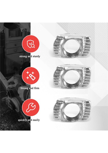 100 Adet M5 Somun Karbon Çelik Alüminyum Konnektör T Bağlantı Elemanı Sürgülü Somun (Yurt Dışından) fırsatları