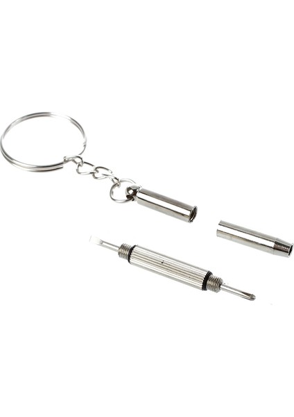 2x Mini Tornavida 3'ü 1 Arada Phillips Düz Somun Altıgen Içi Boş Anahtarlık Güneş Gözlüğü (Yurt Dışından) modelleri