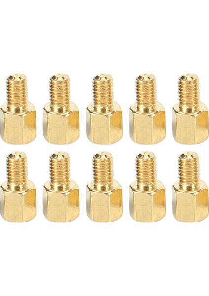 100 Adet Pirinç Vida Zıtlaşmaları Altıgen Ara Parçalar M3 Erkek x M3 Dişi 5mm (Yurt Dışından) modelleri