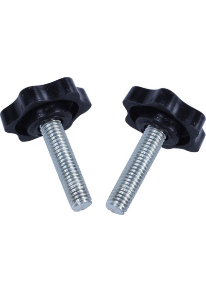 Metal Plastik Topuzlar-4 x Sıkma Topuzları-Siyah (Yurt Dışından)