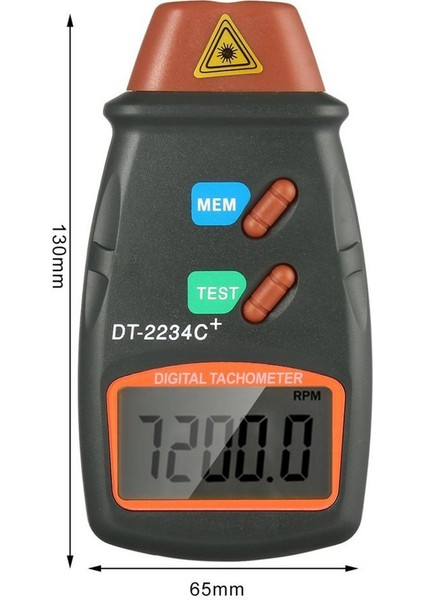 Ha Dijital Lazer Fotoğraflı Takometre Temassız Rpm Tach Hız Göstergesi Motor-Siyah ve Turuncu (Yurt Dışından) indirimleri