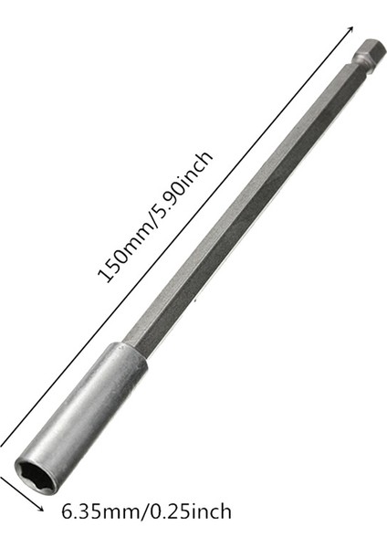 150MM 1/4 Altıgen Hızlı Açılan Manyetik Tornavida Uzatma Bit Tutucu (Yurt Dışından)