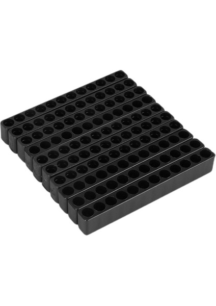 Zoroom 10 Adet 12 Delikli Tornavida Bit Tutucu Kutusu Blok Siyah Altı Açılı 6.35MM Kolu (Yurt Dışından) modelleri