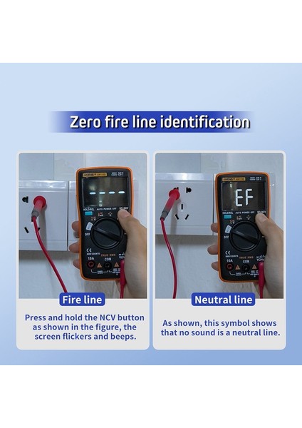 Dijital Multimetre 6000 Sayım Elektrik Ölçer Transistör Test Cihazı Sıcaklık Otomatik Değişen Ac/dc Gerilim Ölçer Ampermetre Direnç Ölçer Voltmetre (Yurt Dışından) fırsatları