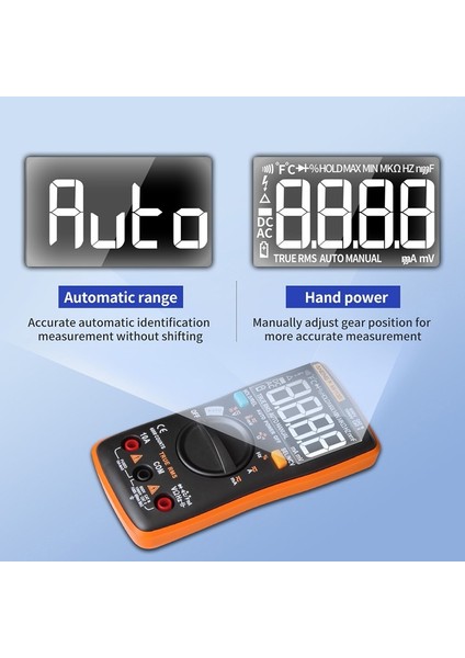 Dijital Multimetre 6000 Sayım Elektrik Ölçer Transistör Test Cihazı Sıcaklık Otomatik Değişen Ac/dc Gerilim Ölçer Ampermetre Direnç Ölçer Voltmetre (Yurt Dışından) indirimleri