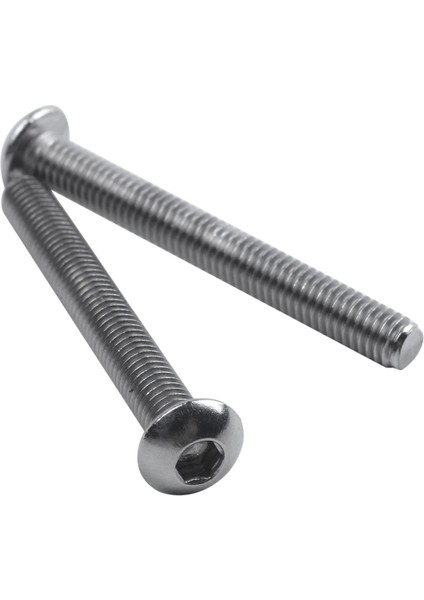 60 Adet Paslanmaz Çelik Düğme Başlı Vida Altıgen Soket Cıvatalar M3 / 3mm, 30 Adet M3 x 25MM ve 30 Adet M3 x 40MM (Yurt Dışından)