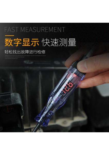 Araba Tamir Devresi Algılama Kalemi 6V12V24V Elektrikçi Test Lambası Çok Fonksiyonlu Araç Tamir Devresi Devre Algılama Lambası (Yurt Dışından) fırsatları