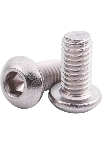 20 Adet M6 Konu Dia Kubbe Şapka Meşe Palamudu Altıgen Somun ile 50 Adet M6X12MM Paslanmaz Çelik Altıgen Soket Düğme Başlı Vidalar (Yurt Dışından)