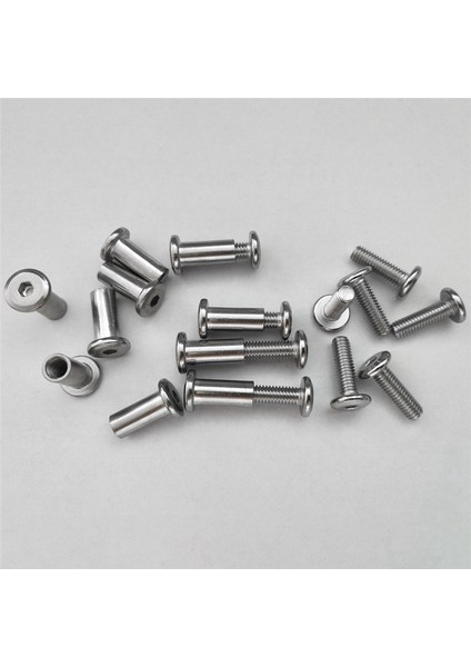40 Adet Vida Sonrası Fit 5/16 Inç (8mm) Delik Çapı Erkek M6X20MM Kadın M6X18MM Kemer Tokası Bağlama Cıvataları Deri Bağlantı Elemanı (Yurt Dışından) modelleri